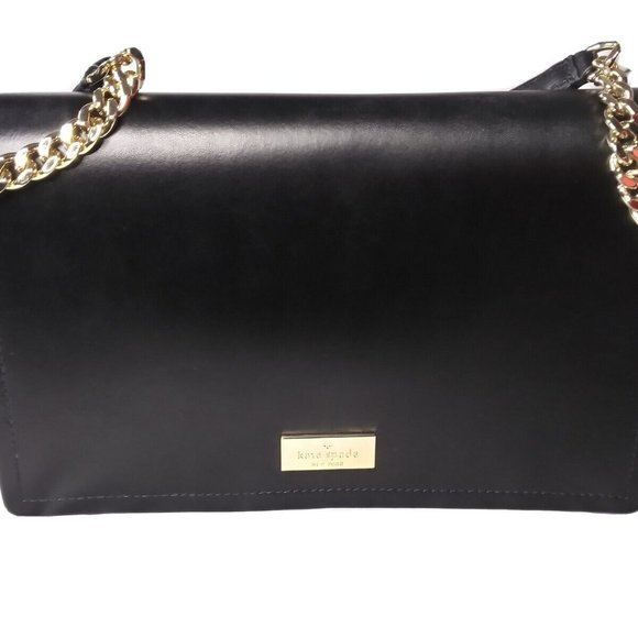 Kate Spade New York Arbour Hill Angelea Black Leather Shoulder Bag Clutc… - Picture 2 of 8